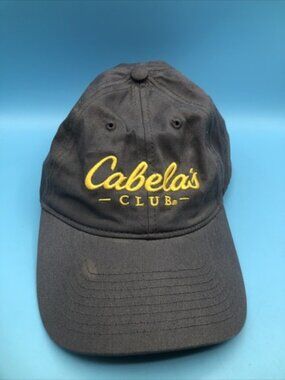 Cabelas Hat Cap Club Strapback Casual Outdoor Golf Baseball Gray Adjustable